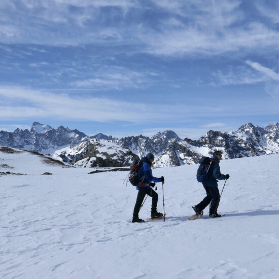 En route pour le col des Muandes