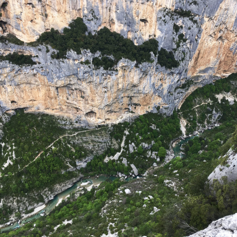 Vue sur le Verdon depuis le belvédère de Rancoumas