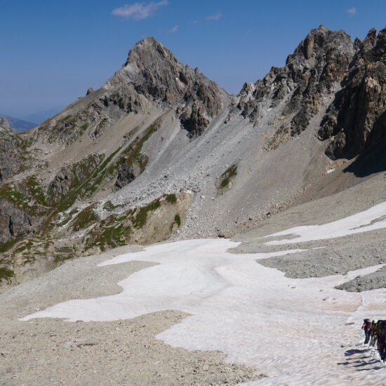 Dans la montée à la pointe des Cerces