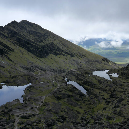 Les trois lacs glaciaires du Mount Brandon