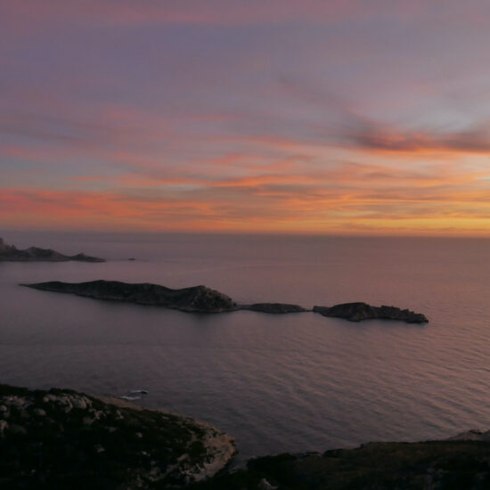 Coucher de soleil sur les îles