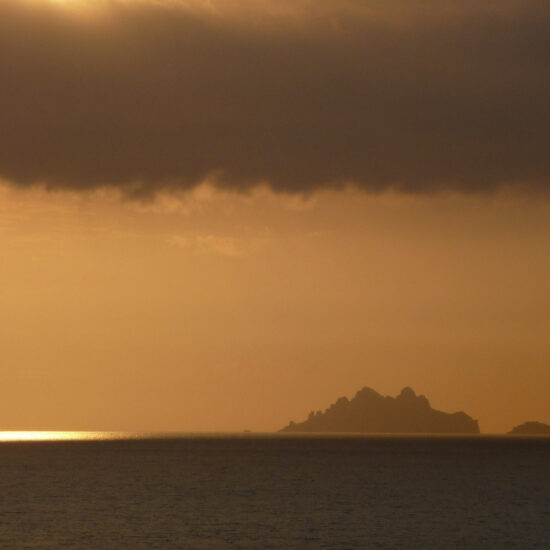 Crépuscule sur l'île Maire