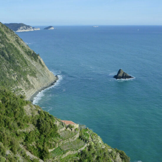 La côte escarpée des Cinque Terre