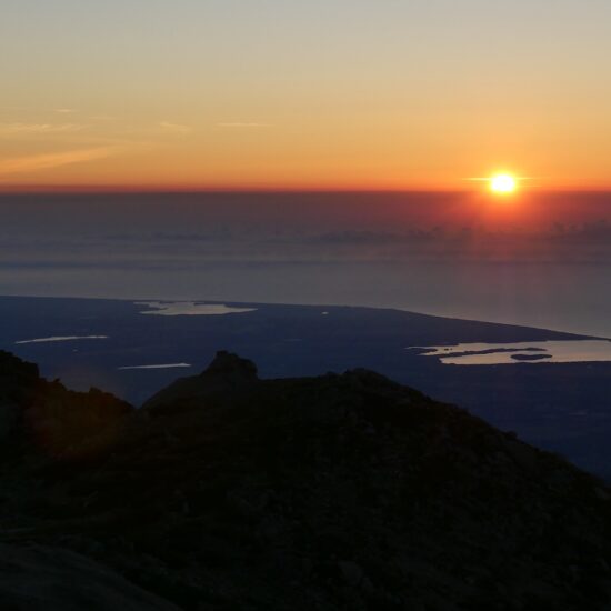 Lever de soleil à la Punta Furmicula