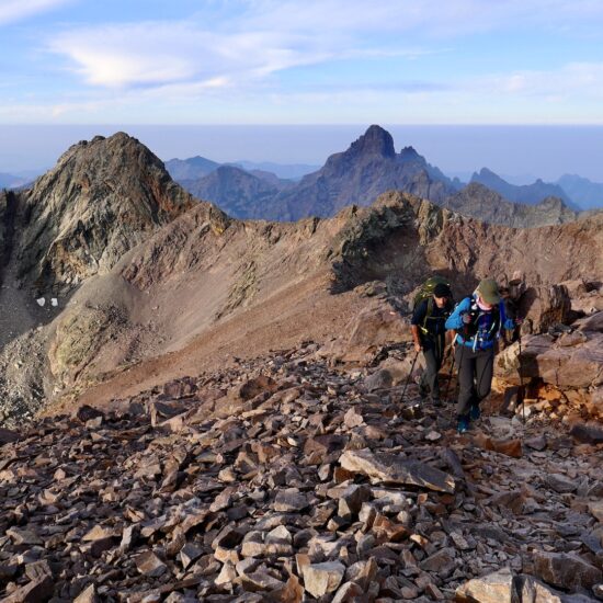 La pointe des Eboulis, le point culminant du GR20