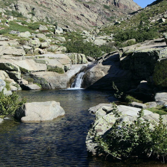 E Traghjette ou le plan de la Croix, paradis des baigneurs, haute vallée du Golu