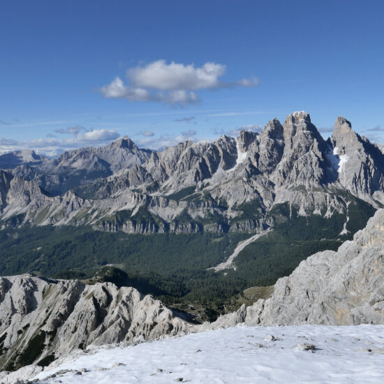 Vue sur le massif du Cristallo