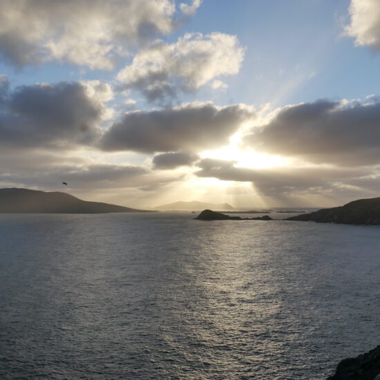Vue sur les îles Blasket depuis Dunquin