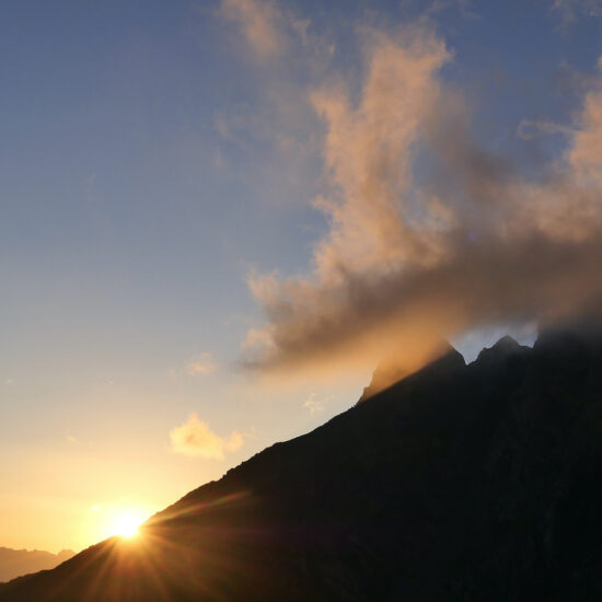 Coucher de soleil au refuge de Rabuons