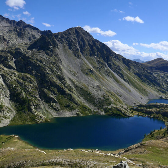 Les lacs et le refuge de Vens au-dessus de Saint Etienne de Tinée