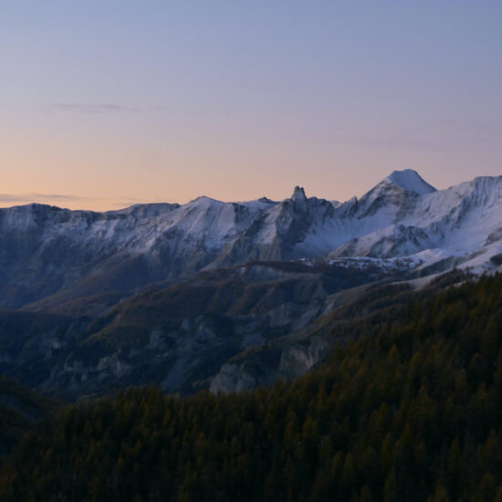 Col de la Cayolle sous les premières neiges automnales
