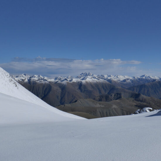 Le mont Mounier aux premières neiges, Mercantour