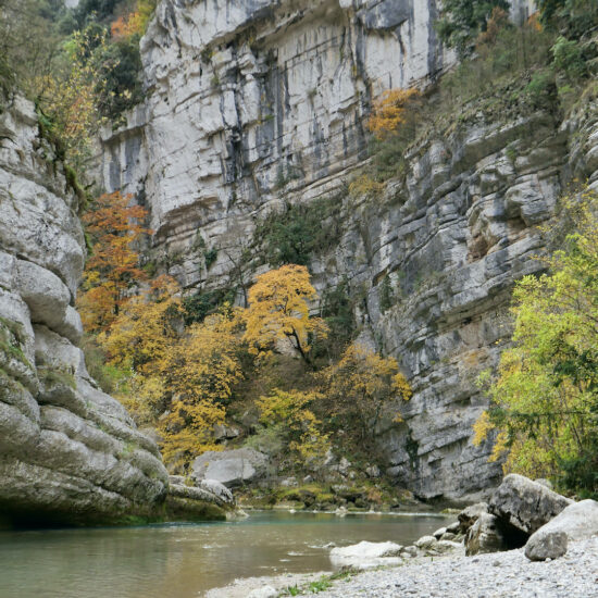Gorges du Verdon à l'automne, sentier Martel