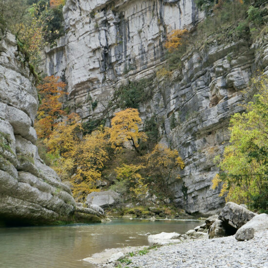 Gorges du Verdon à l'automne, sentier Martel