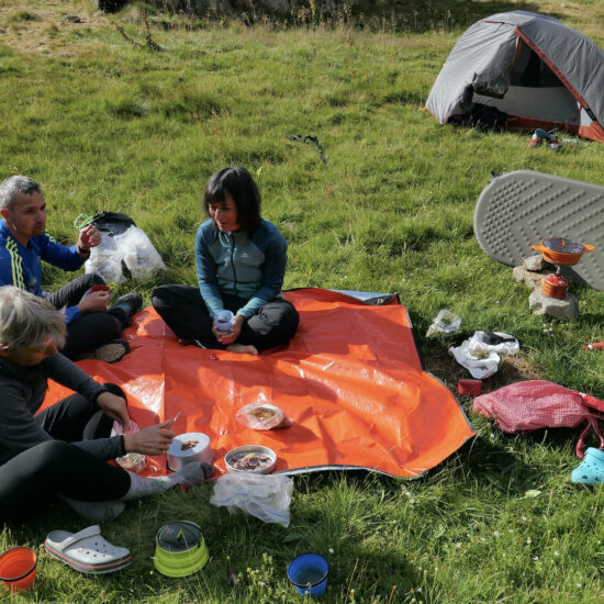 Le dîner au bivouac