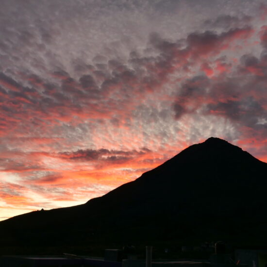 Coucher de soleil sur le pico de Fogo