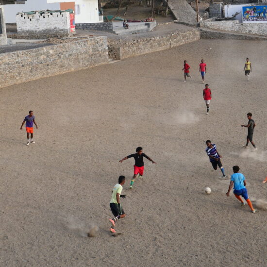 Partie de foot à Monte Trigo