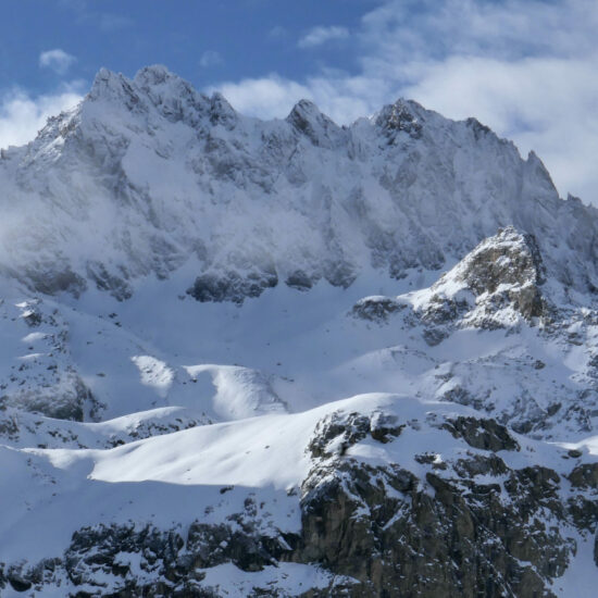 La face nord de l'aiguille de Chambeyron