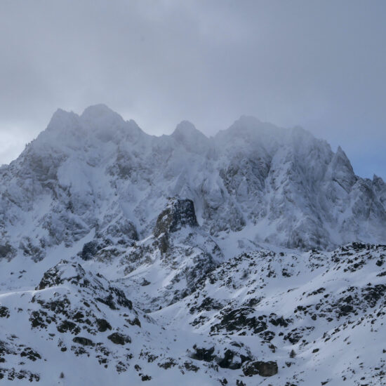 La face nord de l'aiguille de Chambeyron