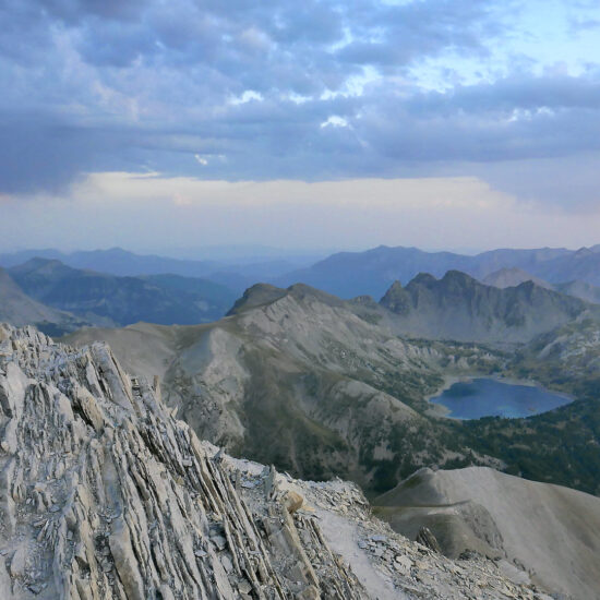 Lac d'Allos depuis le mont Pelat, Mercantour