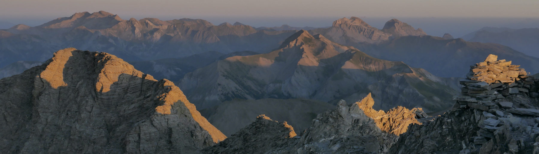 Lever de soleil depuis le mont Pelat, Mercantour