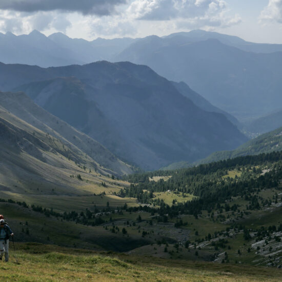 Dans le vallon de Sangraure, haute vallée du Verdon