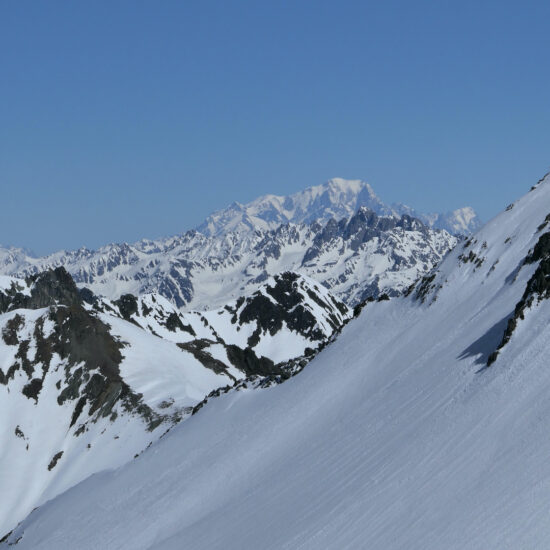 Vue sur le mont Blanc