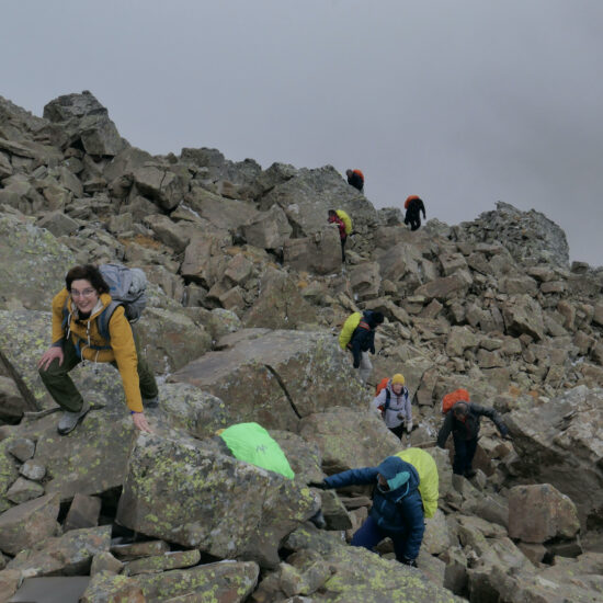 Sous le col de la Roche Trouée