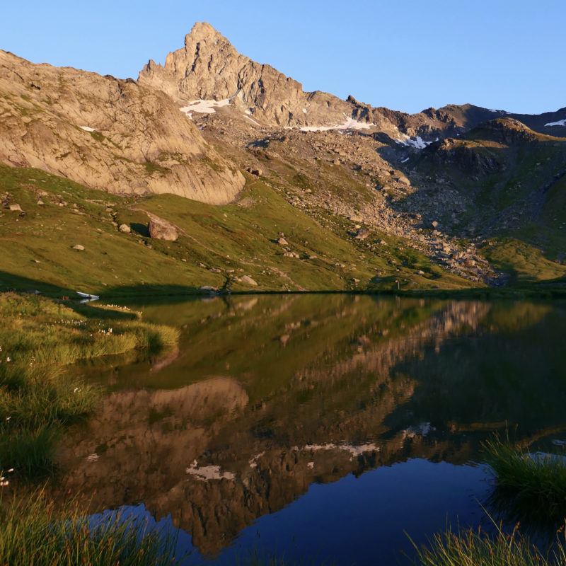 Lac de la Blanche et tête des Toilies, Queyras