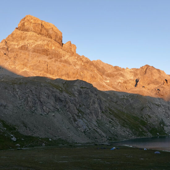 Coucher de soleil sur le Brec de Chambeyron