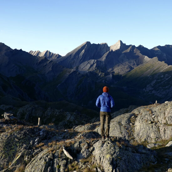 Lumières du soir sur la Taillante, haute Ubaye