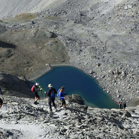 En descendant de la tête de la Frema, vallon du Chambeyron, Haute Ubaye