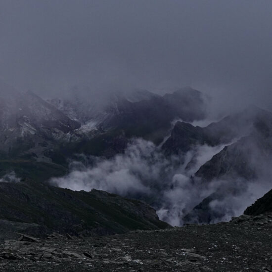 Après l'orage au bivouac Mongioia sous le Bric de Rubren