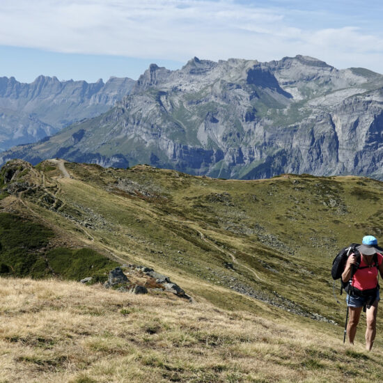 Sur la crête de l'Aiguillette des Houches