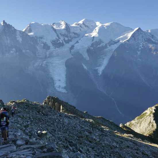 Vue sur le Mont Blanc depuis le Brévent