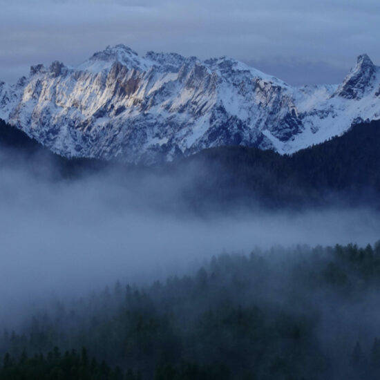 La Font Sancte enneigée