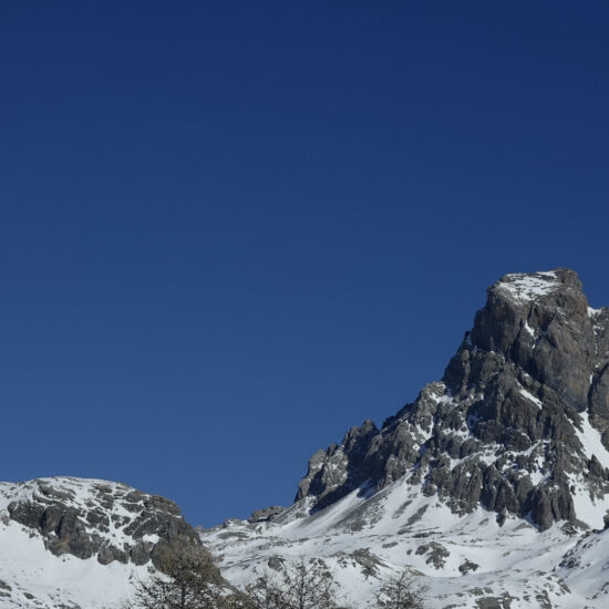Le Brec de Chambeyron et la lune