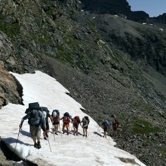 Sous le col de Riou Beyrou