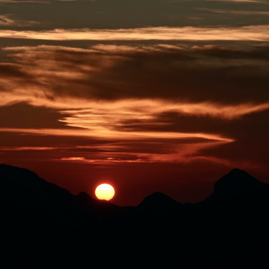 Coucher de soleil sur le Dévoluy