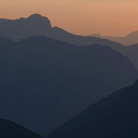 Coucher de soleil sur le Dévoluy