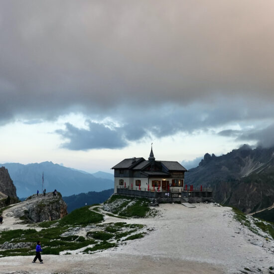 Crépuscule au refuge Vajolet