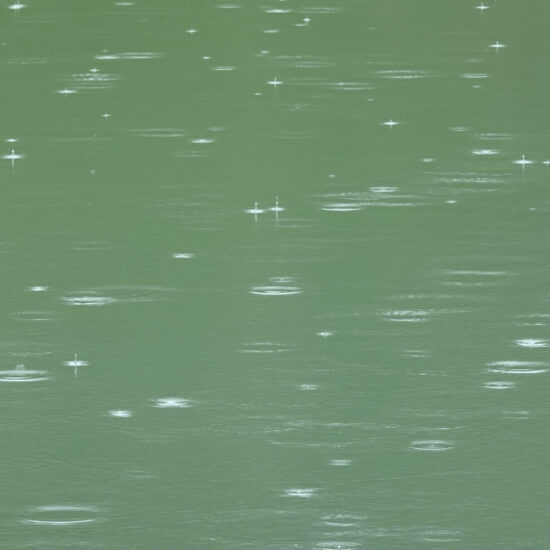 Gouttes de pluie, lac du Pontet