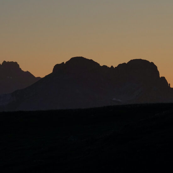 Crépuscule au col de la Vanoise