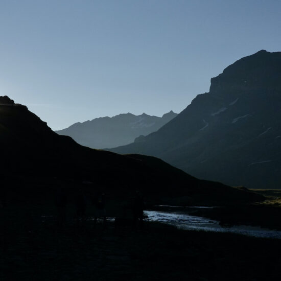 Lever de soleil près du col de la Vanoise