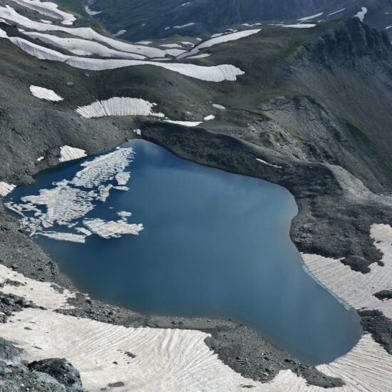Ancien glacier du Fond sous la pointe des Fours