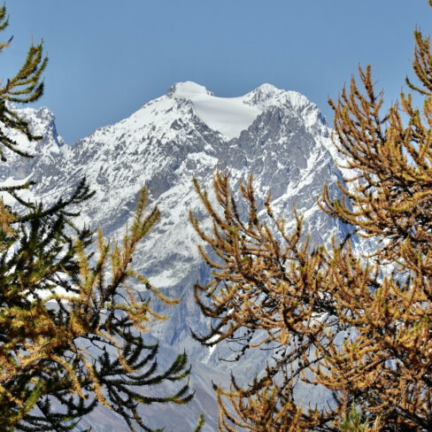 Le Pelvoux à l'automne